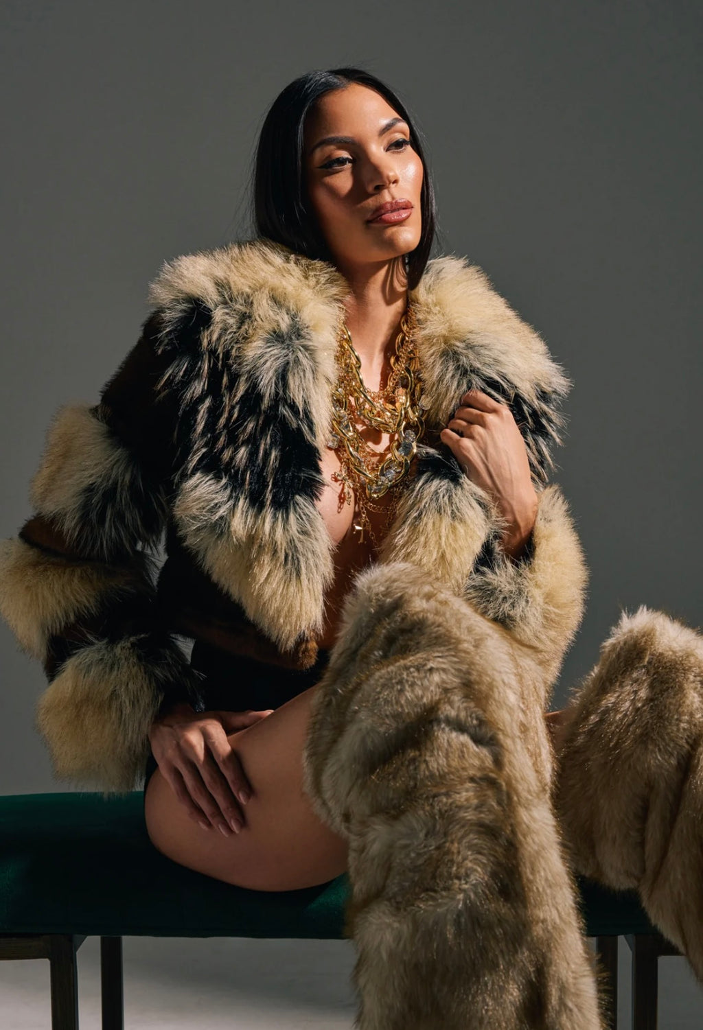 Midnight Heiress Fur Jacket